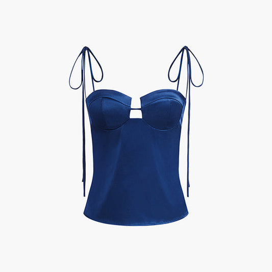 Satin-Korsett-Top