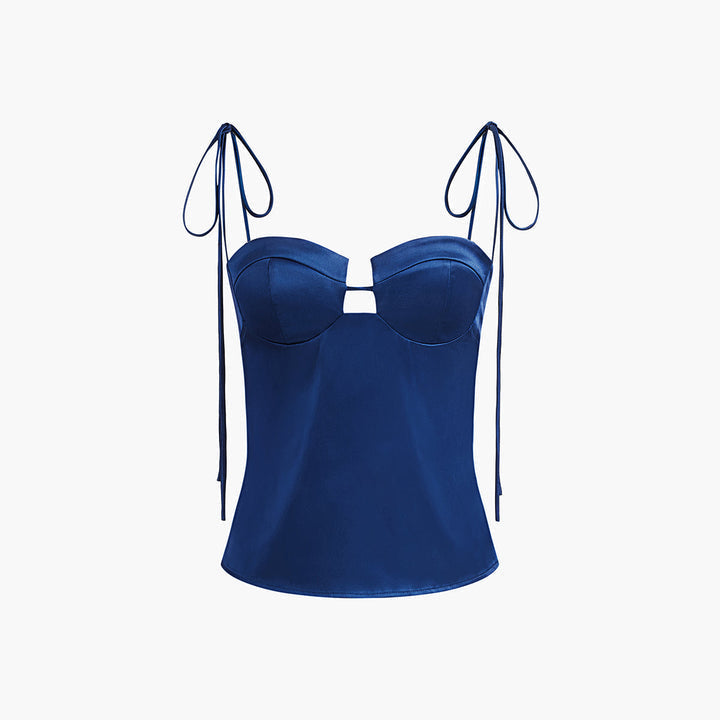 Satin-Korsett-Top