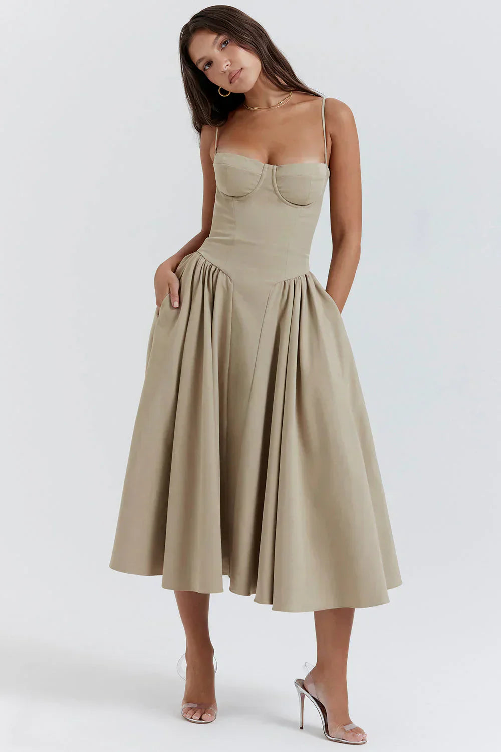 Sabine | Midi Kleid