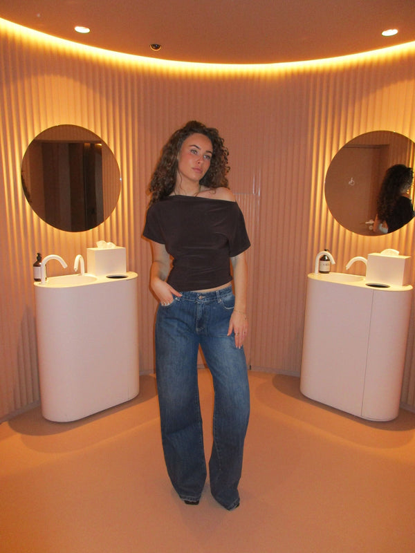 Miry | One-Shoulder Top mit kurzen Ärmeln